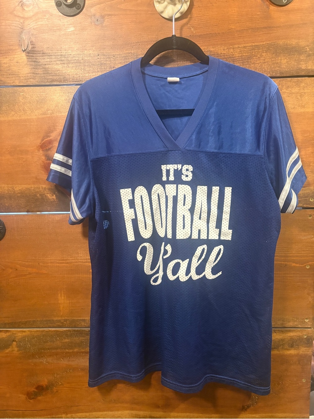 Football Y’all Sport-Tek Royal Blue Women's Football Jersey Tee